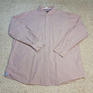Daniel Cremieux Signature Collection Stretch Linen Pink Button Down Shirt Sz. XL
